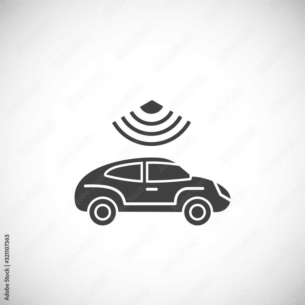 Future transportation related icon on background for graphic and web design. Creative illustration concept symbol for web or mobile app