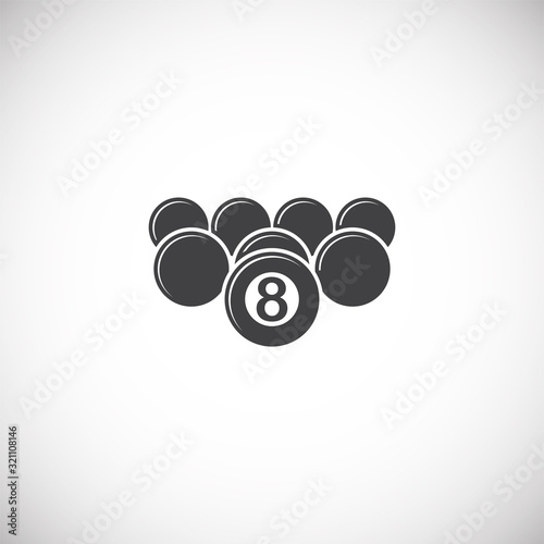 Sport related icon on background for graphic and web design. Creative illustration concept symbol for web or mobile app