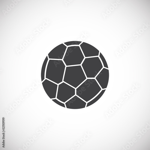 Sport related icon on background for graphic and web design. Creative illustration concept symbol for web or mobile app