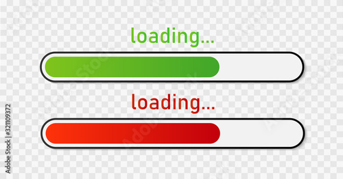 Progress loading bar. Vector illustration