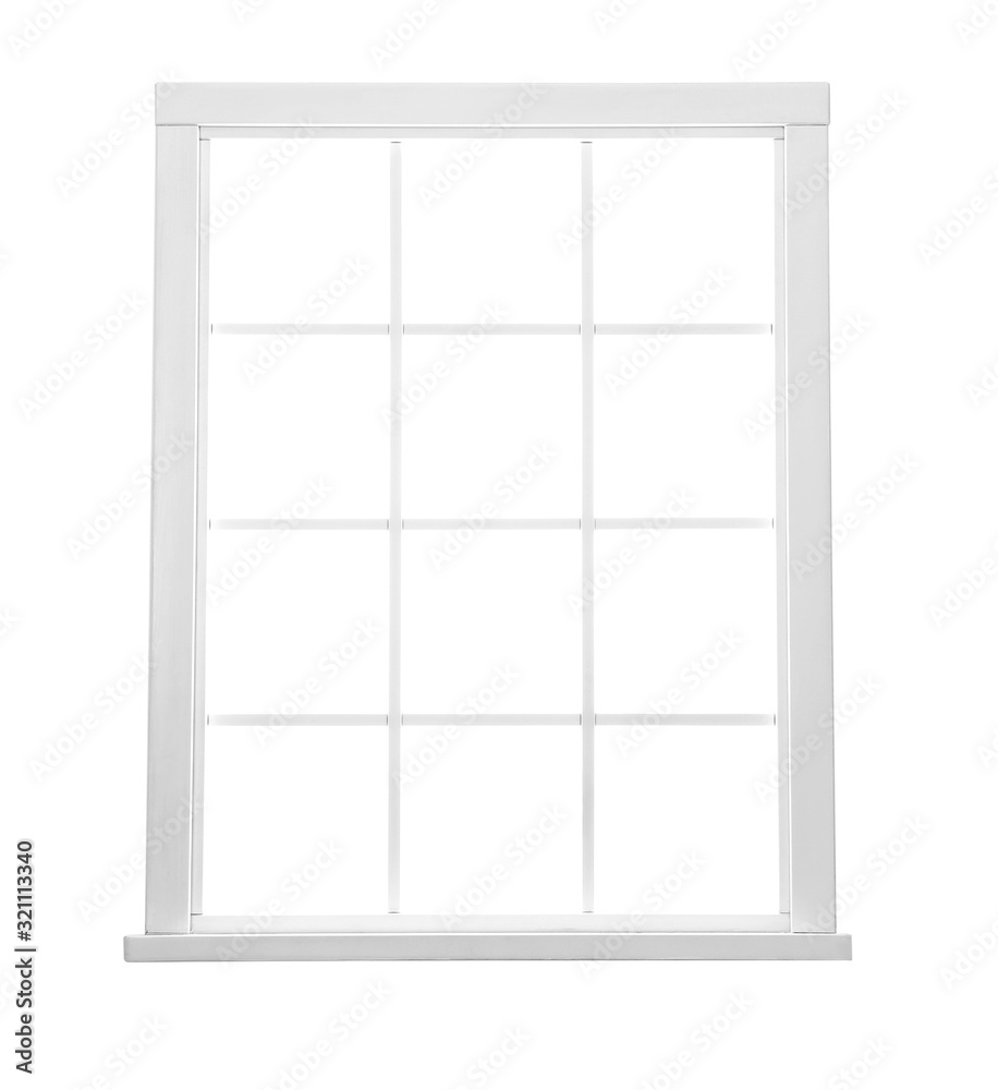 Modern and elegant window on white background Modern and elegant window on white background