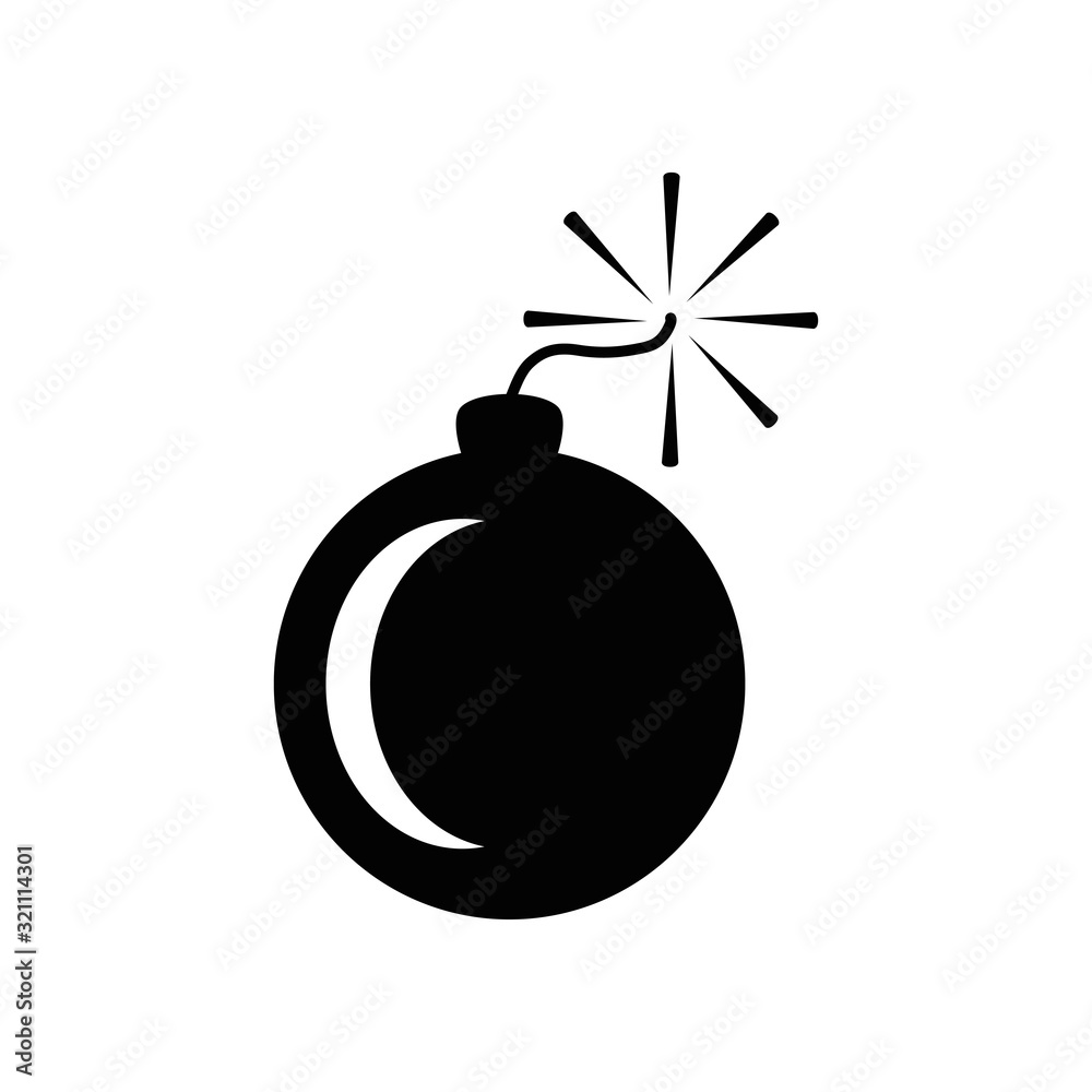 bomb icon design vector logo template EPS 10 bomb icon design vector logo template EPS 10