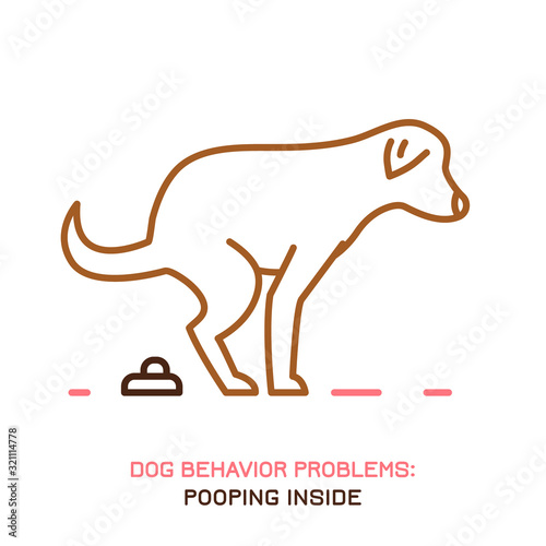 Dog Behavior Icons 2234