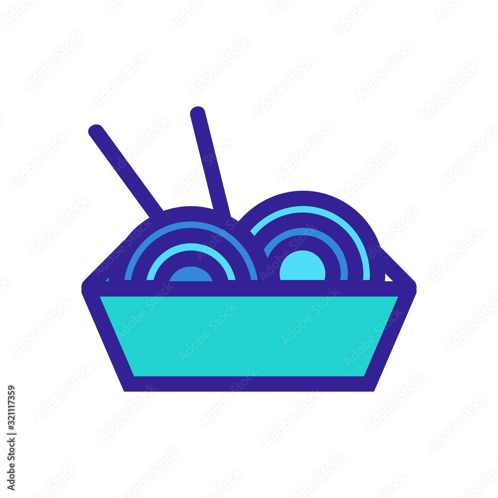 Ramen icon vector. Thin line sign. Isolated contour symbol illustration Ramen icon vector. Thin line sign. Isolated contour symbol illustration