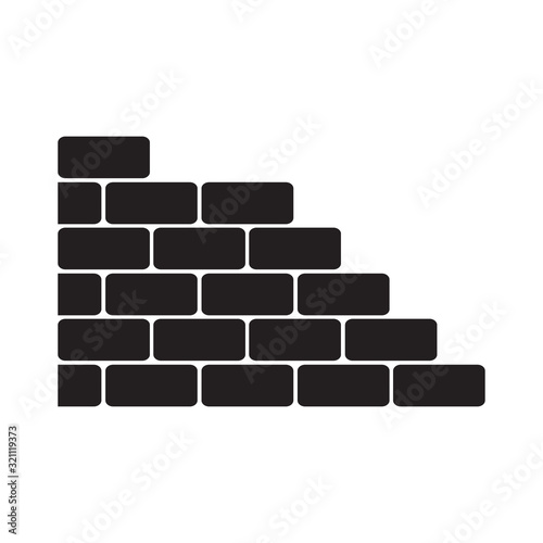 brick icon vector logo design template EPS 10