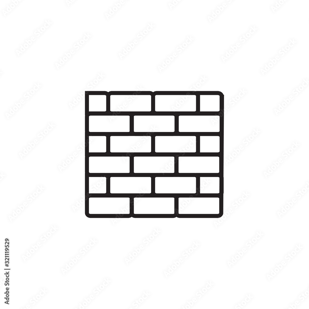 brick icon vector logo design template EPS 10 brick icon vector logo design template EPS 10