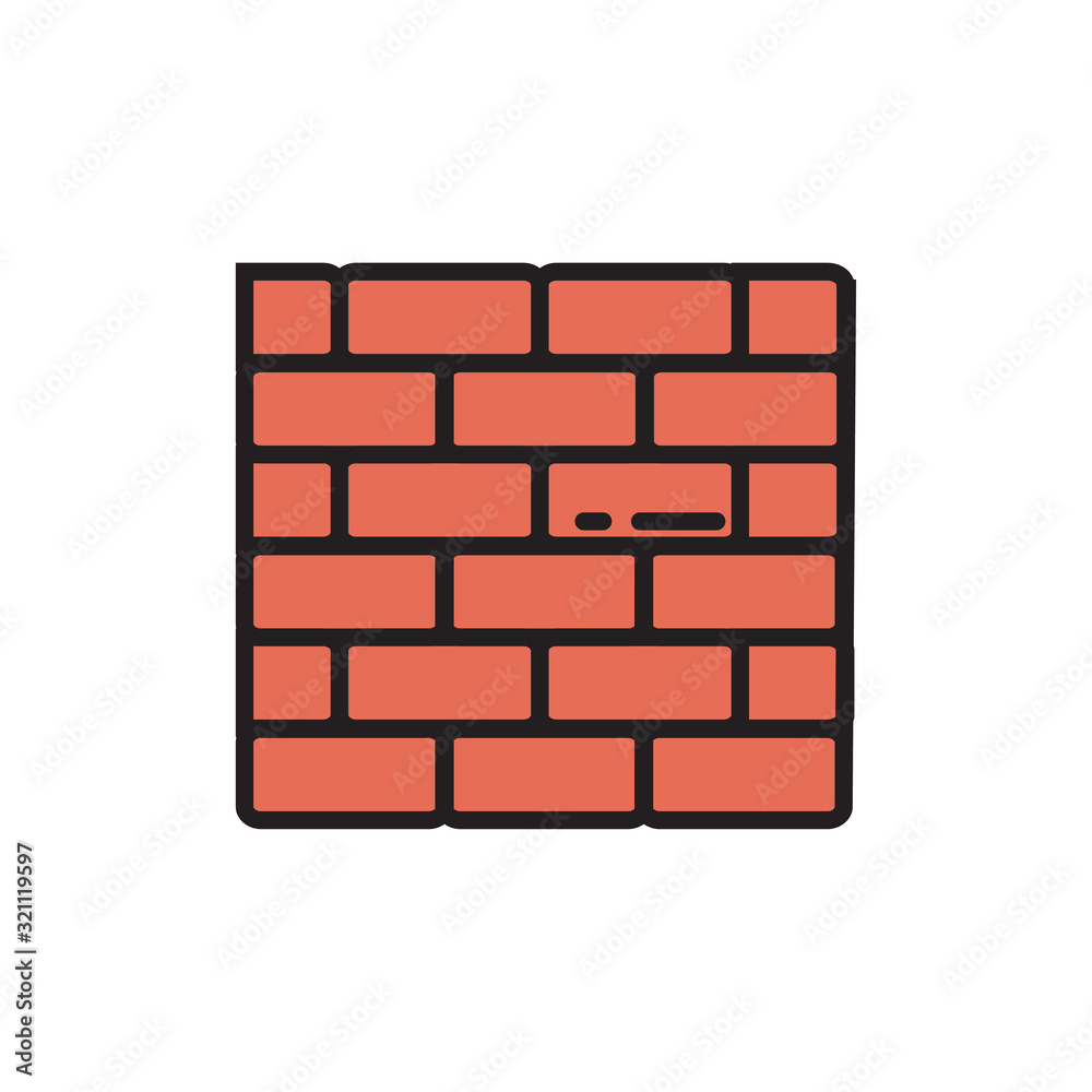 brick icon vector logo design template EPS 10 brick icon vector logo design template EPS 10