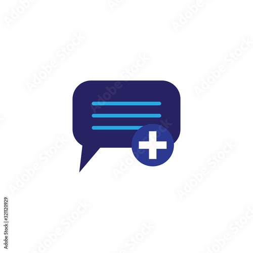 bubble speech icon design vector logo template EPS 10