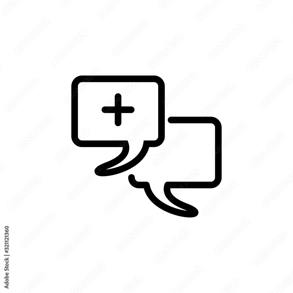 Fototapeta premium bubble speech icon design vector logo template EPS 10