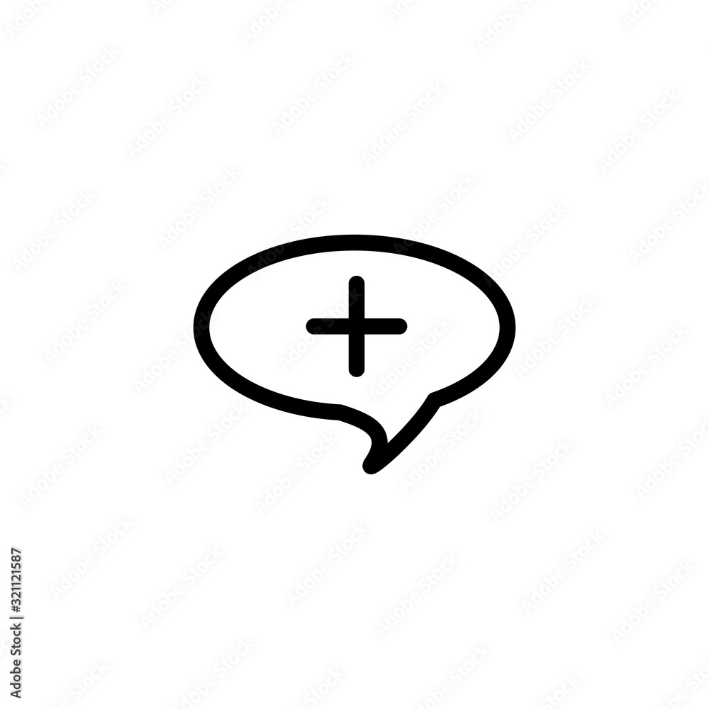 Obraz premium bubble speech icon design vector logo template EPS 10