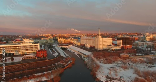 Sunset in Tomsk
