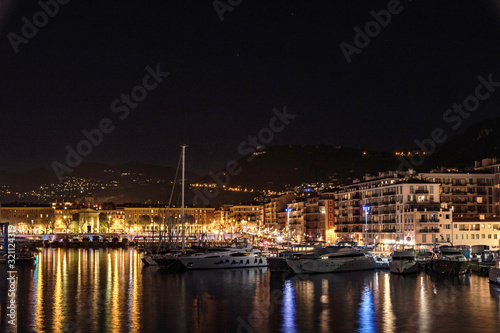 Wallpaper Mural Port Lympia  de Nice la nuit - Port Lympia of Nice by night Torontodigital.ca