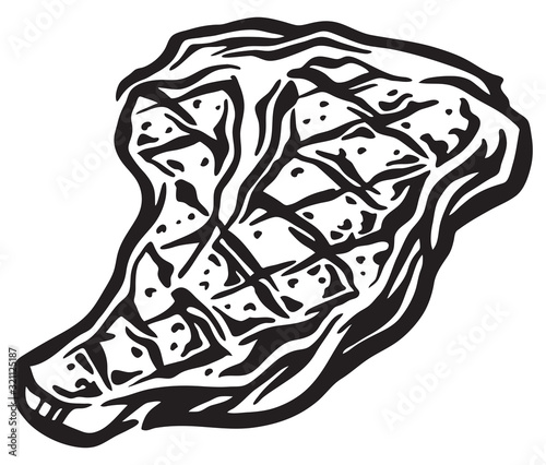 Grilled pork chop