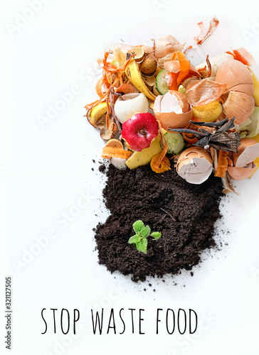 Foto stop waste food