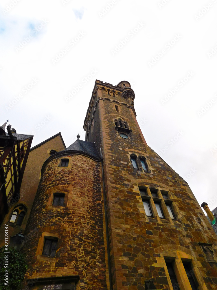 Historische Burg aus vergangenen Zeiten in Deutschland Stock Photo