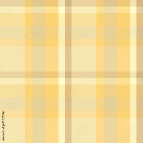 Seamless pattern in autumn yellow and beige colors for plaid, fabric, textile, clothes, tablecloth and other things. Vector image.