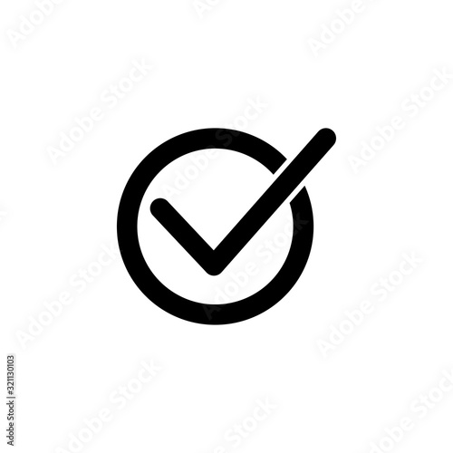 check mark icon design vector logo template EPS 10
