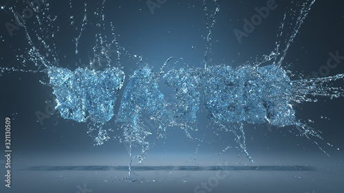Water Slash 3D Simulation