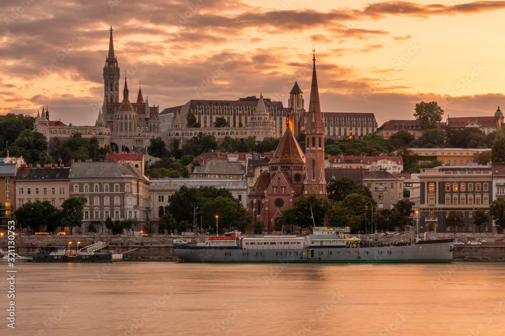Sunset in Budapest, Hungary