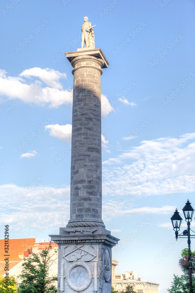 Nelson's Column Monument in Montreal, Quebec, Canada