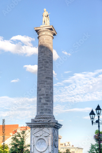 Nelson's Column Monument in Montreal, Quebec, Canada photo