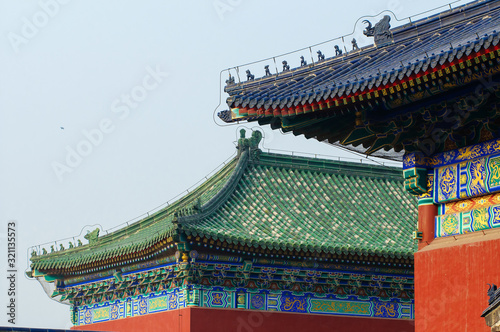 Architectural details of China Temple of Heaven complex