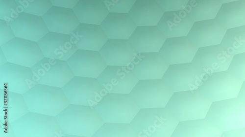 Fototapeta Naklejka Na Ścianę i Meble -  Hexagonal abstract background (3d render)