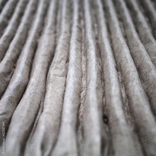 Close up image of a dirty air filter