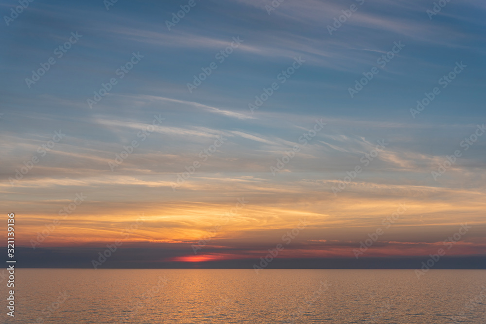 Fototapeta premium Sunset on Mediterranean Sea