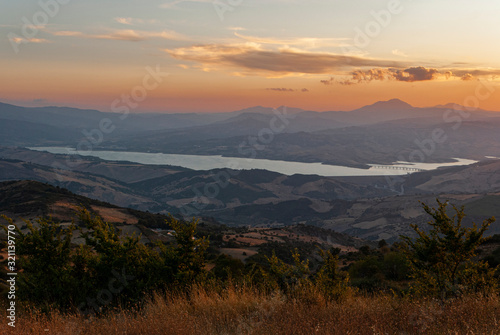 Sunset in Southern Italian countryside (Basilicata)