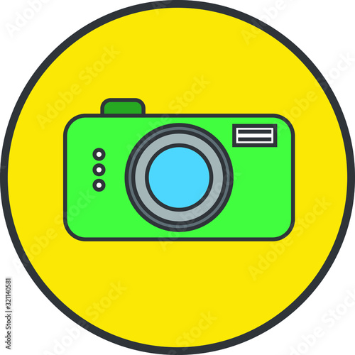 compact digital camera vector