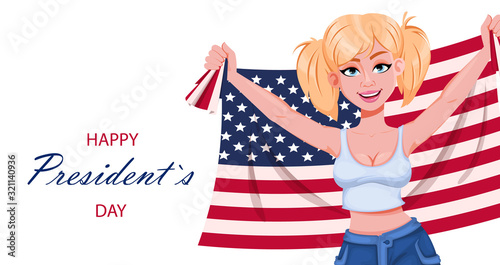 Happy President's day greeting card