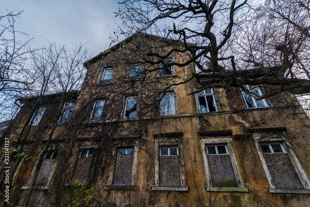 Old broken house lost place. house in need of renovation. Old broken house lost place. house in need of renovation.