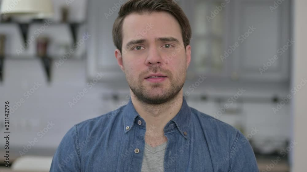 Portrait of Upset Beard Young Man get Disappointed Portrait of Upset Beard Young Man get Disappointed
