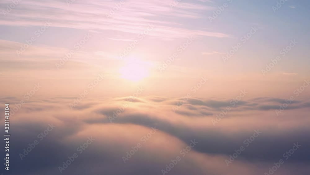 Stormy purple-blue clouds at sunset, drone view. Stormy purple-blue clouds at sunset, drone view.