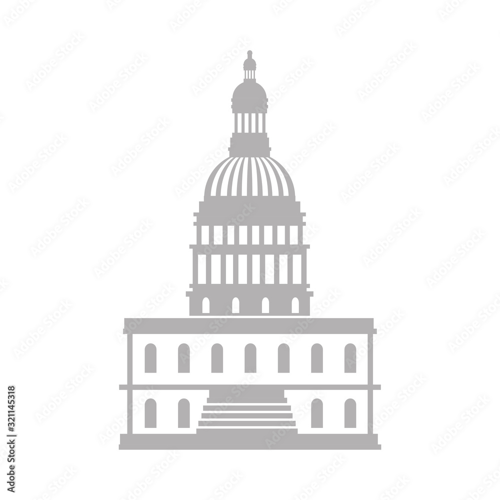 Usa capitol design, United states america independence labor day nation us country and national theme Vector illustration