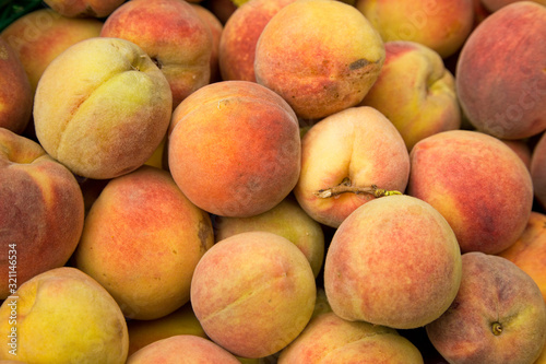 Freshly picked Peaches_closeup.