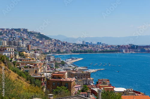 Panoramic view of Naples, Italy