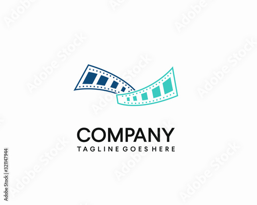 Wallpaper Mural vector media film simple design logo template Torontodigital.ca