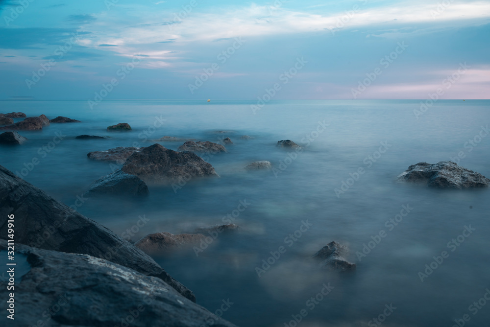 Sea landscape in Les Saintes Marie de la Mer