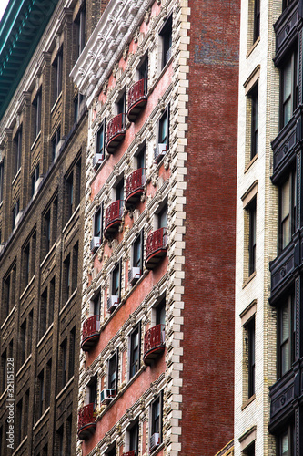 View of New York City Apartment Buildings © littleny