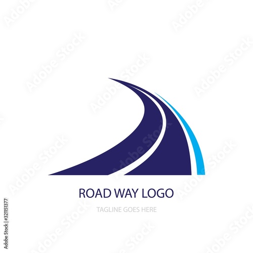 road way logo vector