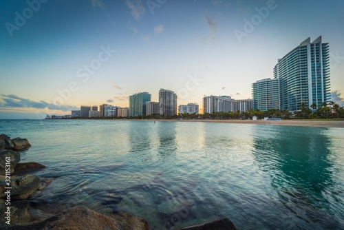 skyline urban water city florida buildings architecture sea panoramic landscape prints blue river beach