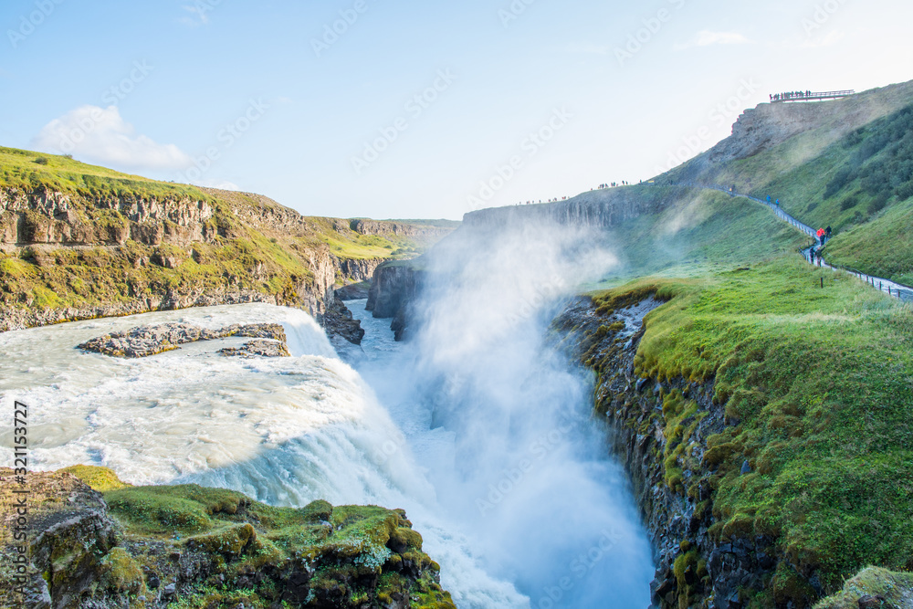Fototapeta premium Waterfall Gullfoss in south Iceland