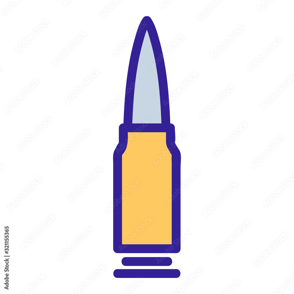 bullet icon vector. Thin line sign. Isolated contour symbol illustration bullet icon vector. Thin line sign. Isolated contour symbol illustration