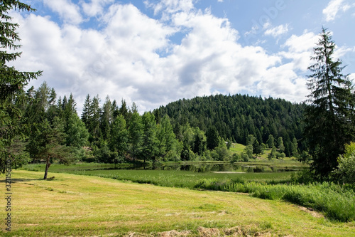 The Pian di gembro nature reserve in Valtellina. Sondrio - Italy