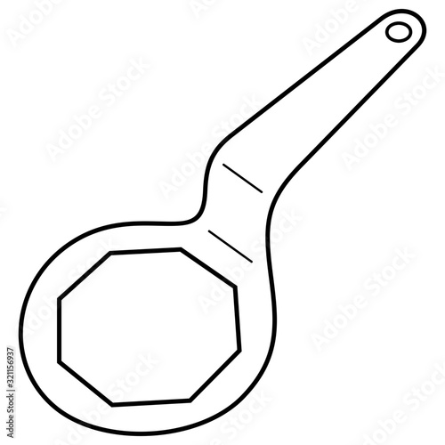 Cranked immersion spanner