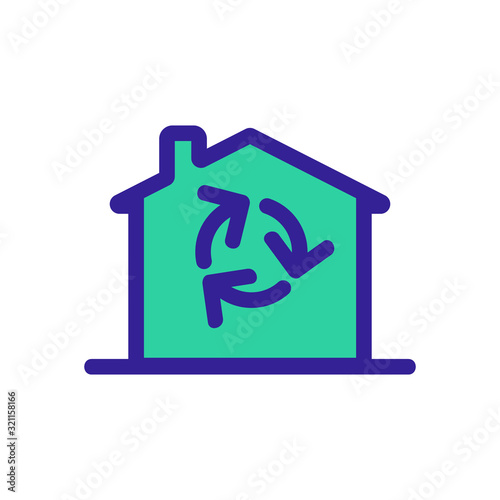 air purifier icon vector. Thin line sign. Isolated contour symbol illustration