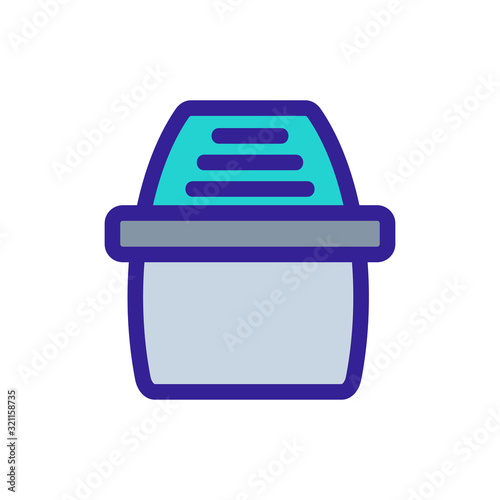 air purifier icon vector. Thin line sign. Isolated contour symbol illustration