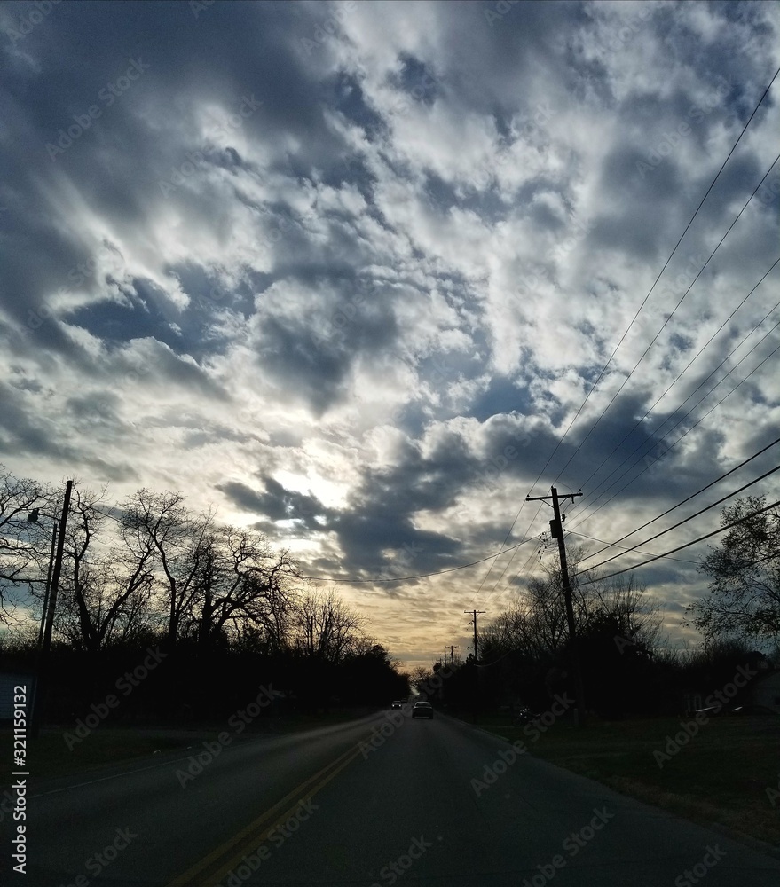 road and sky